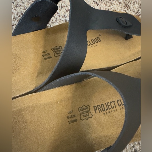 Brand New Project Cloud Belize platform sandals- BLACK- size 7 - Picture 3 of 6